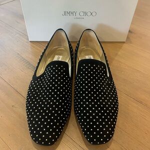 Jimmy Choo Black Studded Women’s Shoes